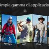 Occhiali da Sole Uomo Sportivi Neri - immagine 2