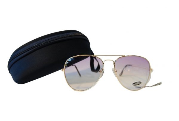 Occhiali da Sole Unisex a Goccia Gold Purple - immagine 2