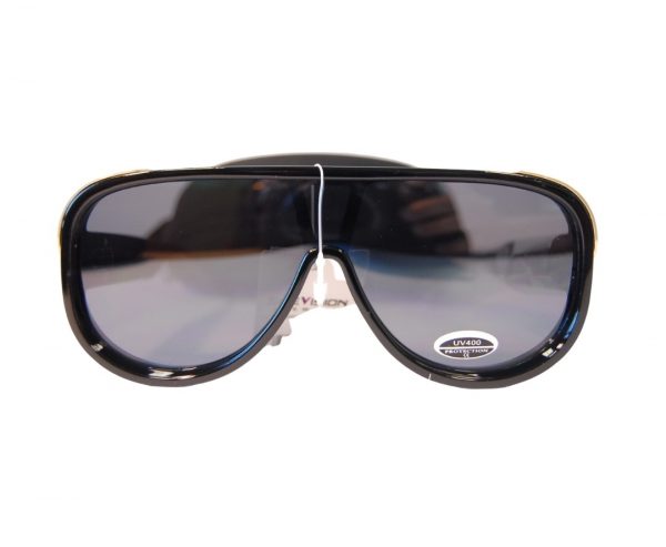 Occhiali da Sole Uomo Goccia Nero Gold - immagine 3