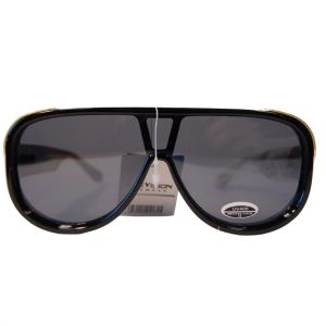 Occhiali da Sole Uomo Goccia Nero Gold