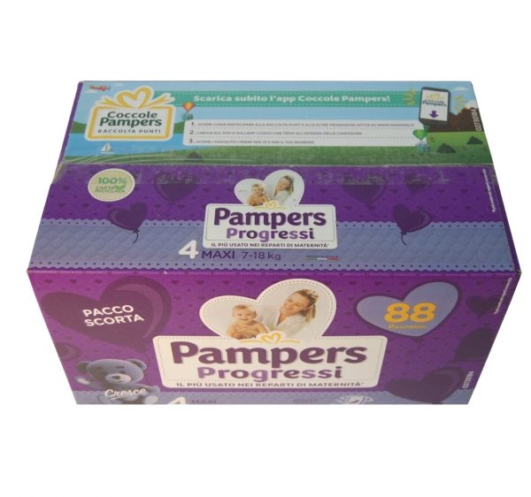 Pampers Progressi 4 MAXI 7-18 Kg (88 Pannolini) - immagine 2