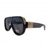 Occhiali da Sole Uomo Goccia Nero Gold - immagine 2