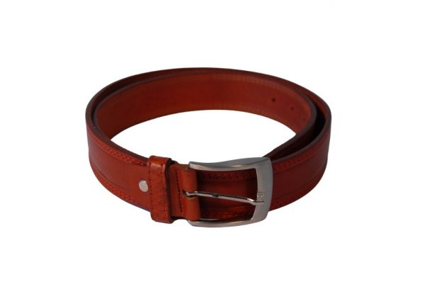 Cintura Rossa in Vera Pelle da Uomo