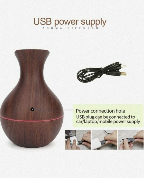 Umidificatore Diffusore Aromi 130ml led - immagine 4