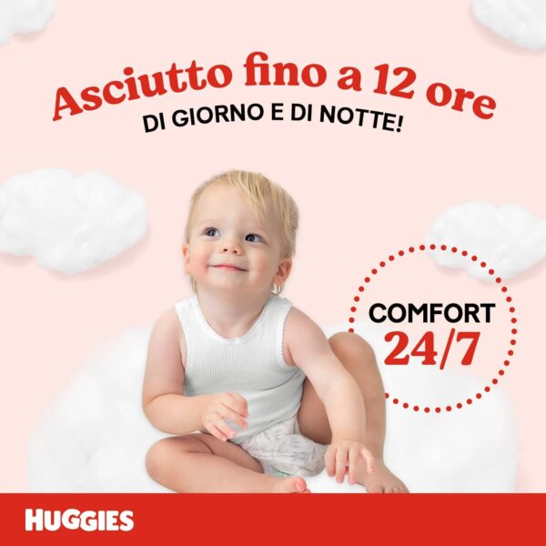 Huggies Pannolini Ultra Comfort, Taglia 3 (4-9 Kg), Confezione da 168 Pannolini - immagine 4