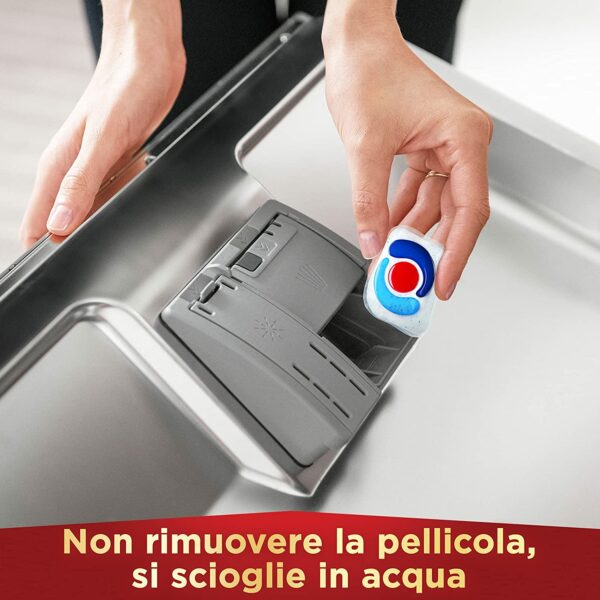 Pril Excellence 4in1 Caps formato da 32x3 (96 capsule), Detersivo Lavastoviglie - immagine 4