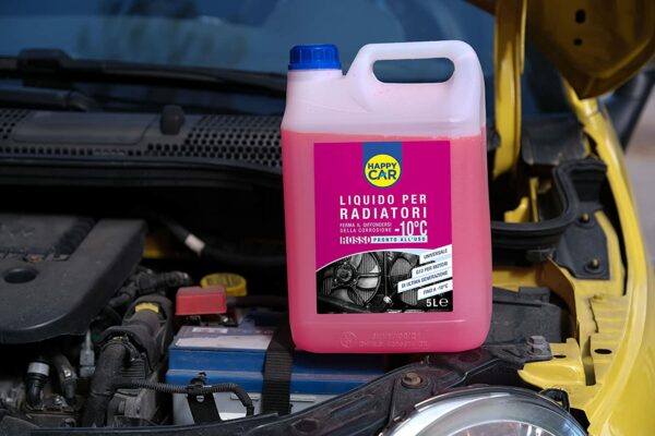 Antigelo Rosso Happycar -10°C +105°C - n.4 taniche da 5L cad (20litri) - immagine 4