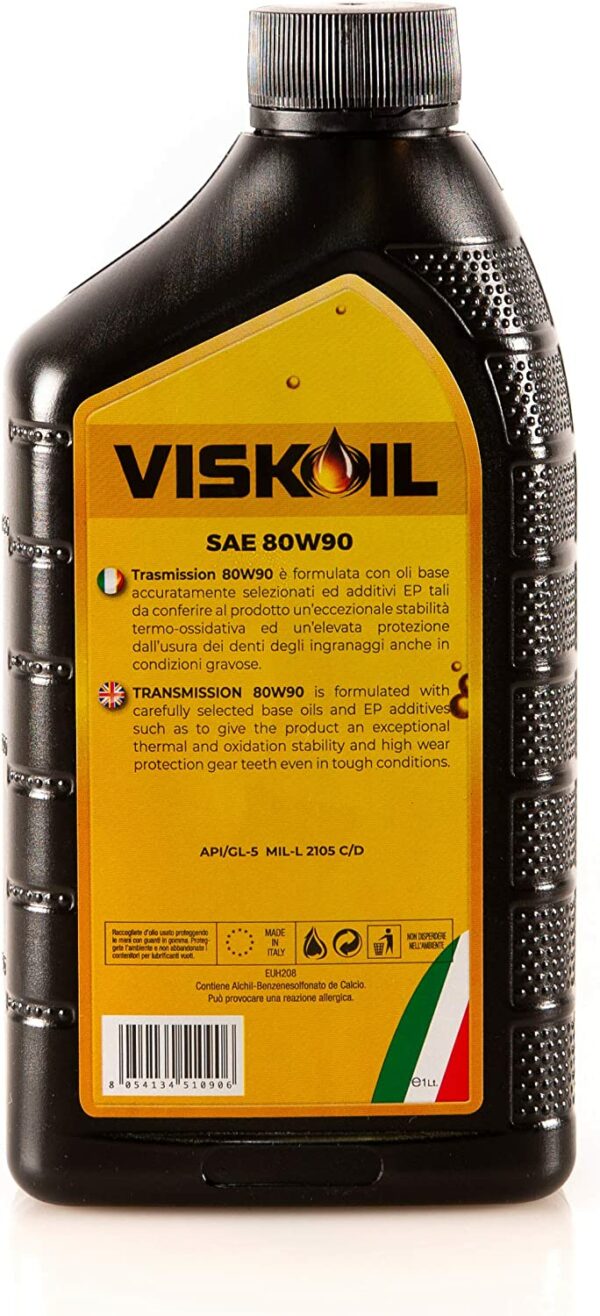 Olio Per Cambio Manuale Viskoil 80W90 - 20 Litri - immagine 3