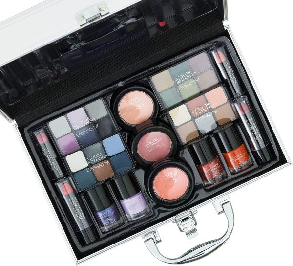Valigetta Trucchi Professionali Bon Voyage Makeup Set - con Specchio, Kit per un Makeup Giorno e Sera - immagine 2