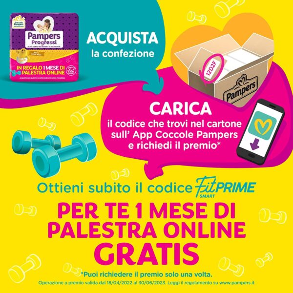 Pampers Progressi & Fit Prime Midi, Formato Scorta, 162 Pannolini, Taglia 3 (4-9 Kg) - immagine 2