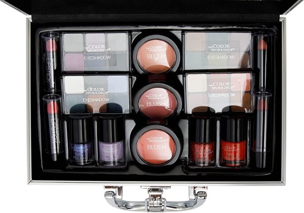 Valigetta Trucchi Professionali Bon Voyage Makeup Set - con Specchio, Kit per un Makeup Giorno e Sera - immagine 4