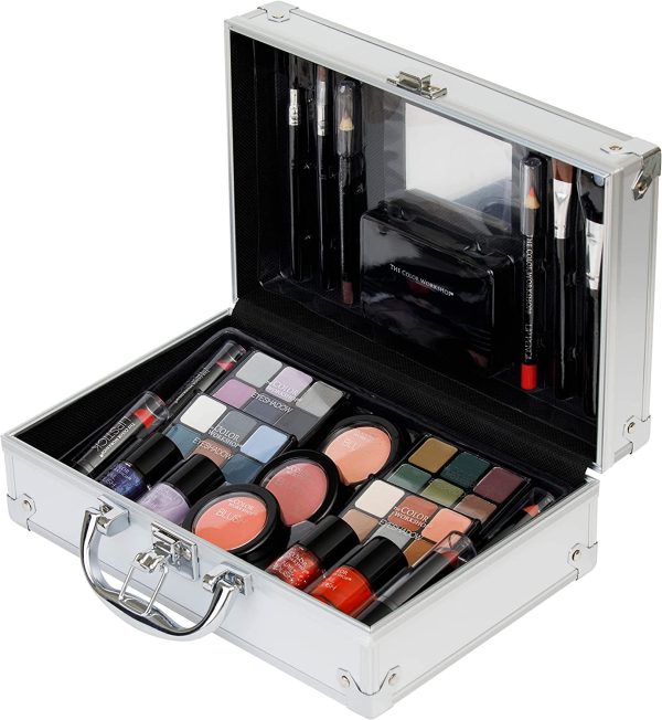 Valigetta Trucchi Professionali Bon Voyage Makeup Set - con Specchio, Kit per un Makeup Giorno e Sera