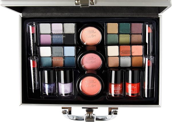 Valigetta Trucchi Professionali Bon Voyage Makeup Set - con Specchio, Kit per un Makeup Giorno e Sera - immagine 3