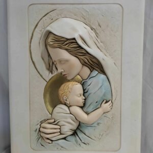 Quadro Rettangolare "Shan" - LA MATERNITA' 48x34,5 cm in ceramica