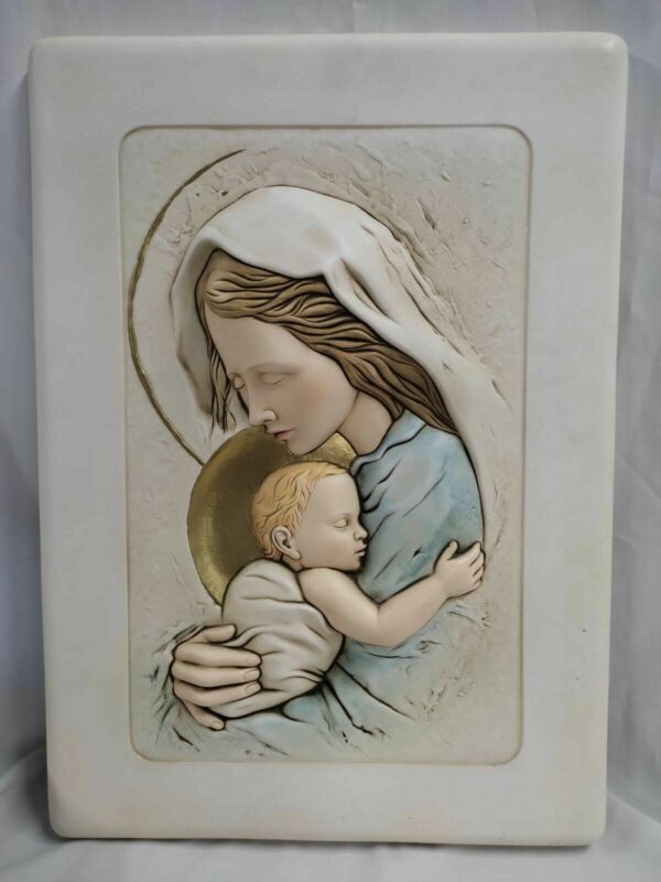 Quadro Rettangolare "Shan" - LA MATERNITA' 48x34,5 cm in ceramica