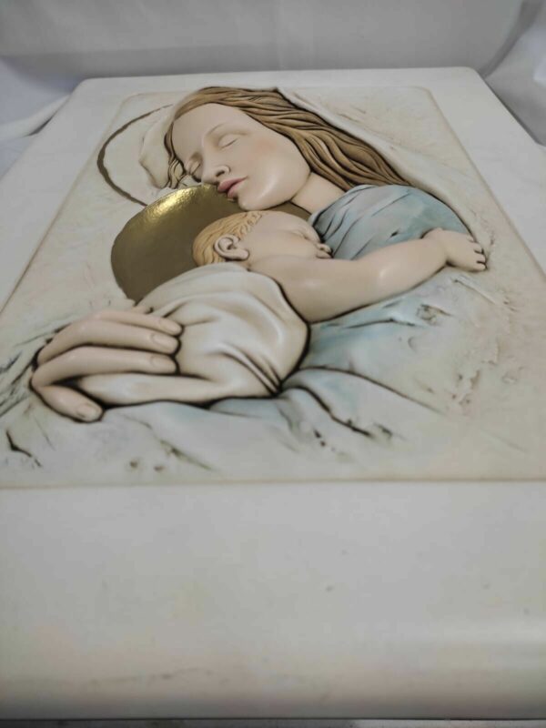 Quadro Rettangolare "Shan" - LA MATERNITA' 48x34,5 cm in ceramica - immagine 4
