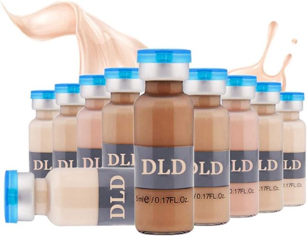 Set di pigmenti per fiale antietà per fondotinta viso 5ml 10 fiale per MTS - BB Glow Starter Kit