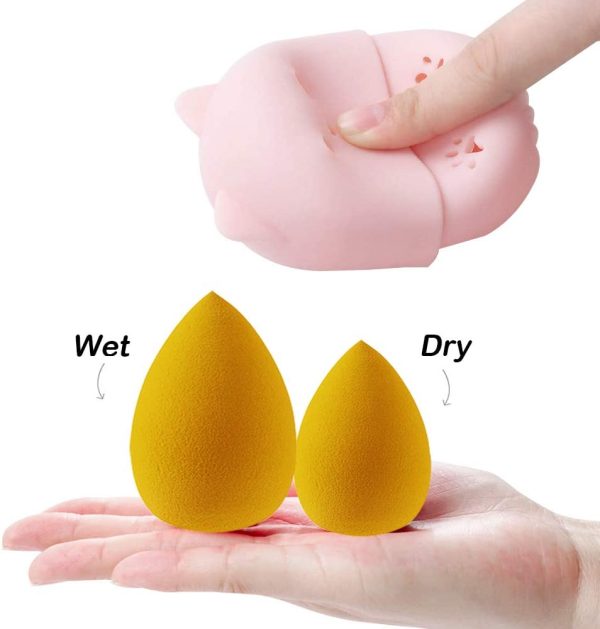 Set di spugne per trucco da 6 pezzi, spugna per frullatore di bellezza Sonku utilizzata per fondotinta - immagine 6