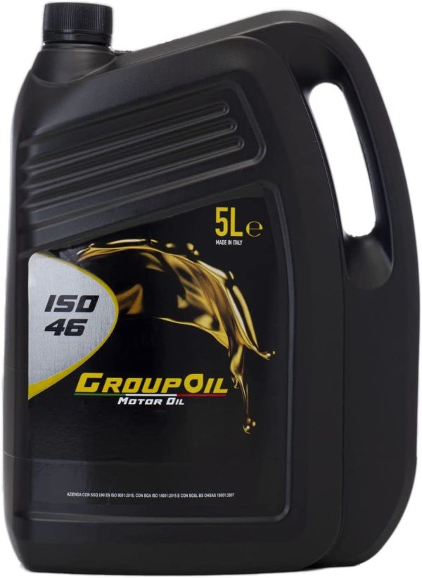 Olio Idraulico ISO 46 GROUPOIL 1X5L ad alto rendimento antiusura, per l’uso in sistemi idraulici ad alta pressione