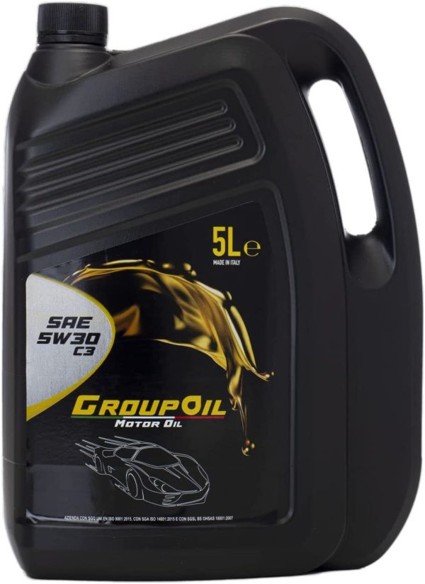 Olio motore 5W30 ACEA C3 - GROUPOIL 1x5Ltotalmente sintetico formulato con oli base sintetica ad alte prestazioni