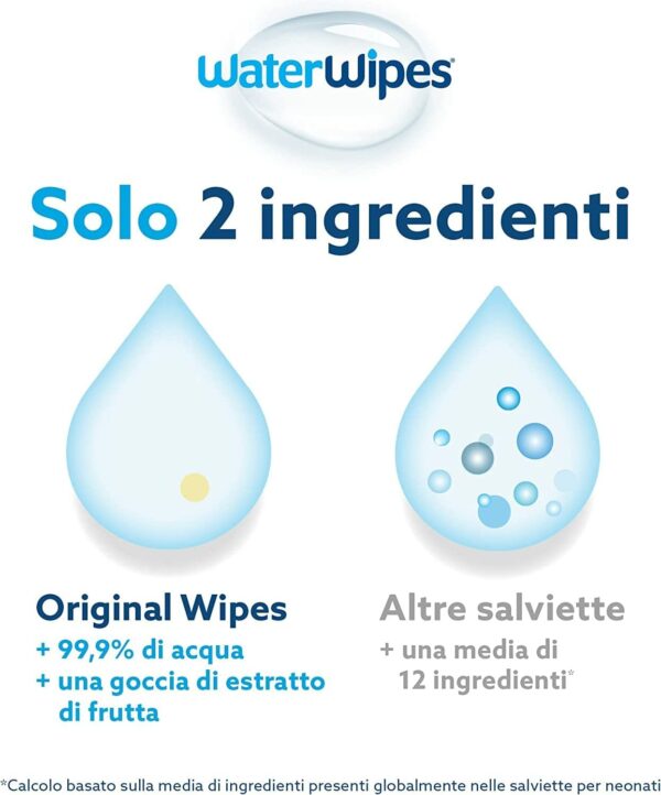 Salviette Senza Plastica per Bebè WaterWipes Original, 720 Unità, 12 Confezioni - immagine 3