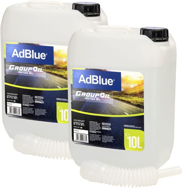Adblue Groupoil 20 Litri per motori diesel, additivo con tubo - Conforme alla ISO 22241 - compatibile con il sistema SCR