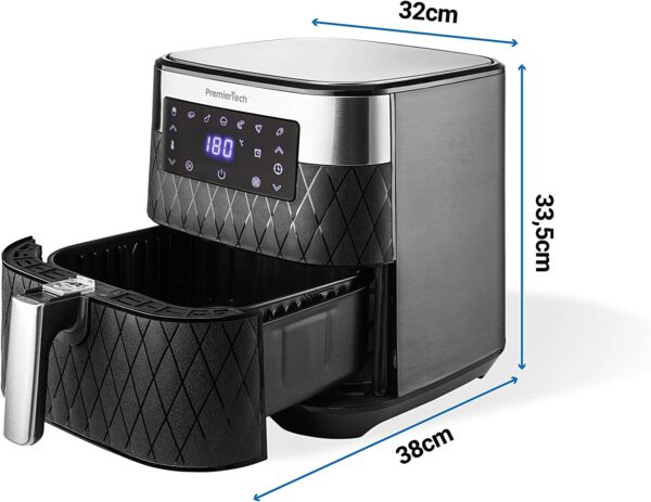 Friggitrice ad Aria Calda PremierTech Senza Olio 5,5 Litri Display a Led - immagine 3