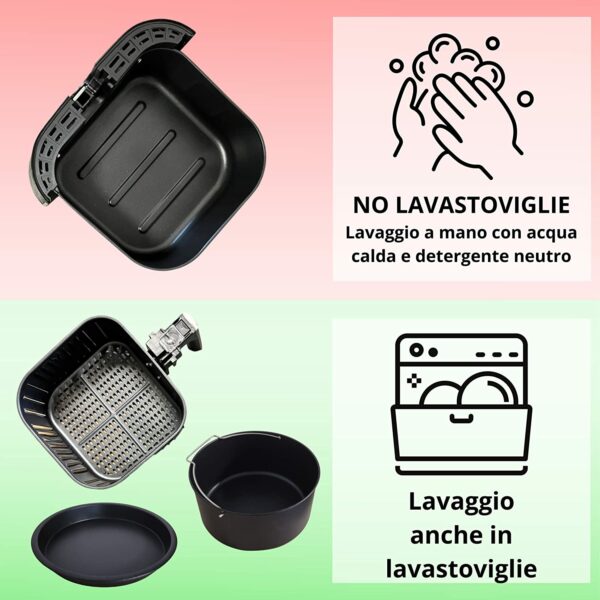 Friggitrice ad Aria Calda PremierTech Senza Olio 5,5 Litri Display a Led - immagine 7
