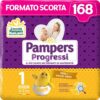 Pampers Progressi Newborn, 168 Pannolini, Taglia 1 (2-5 kg)